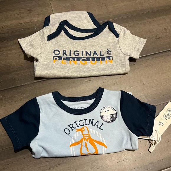 NWT Baby Penguin Shirt and Onesie - Gender Neutral - Picture 2 of 2